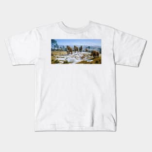 Mammals of the Pleistocene era (E447/0067) Kids T-Shirt